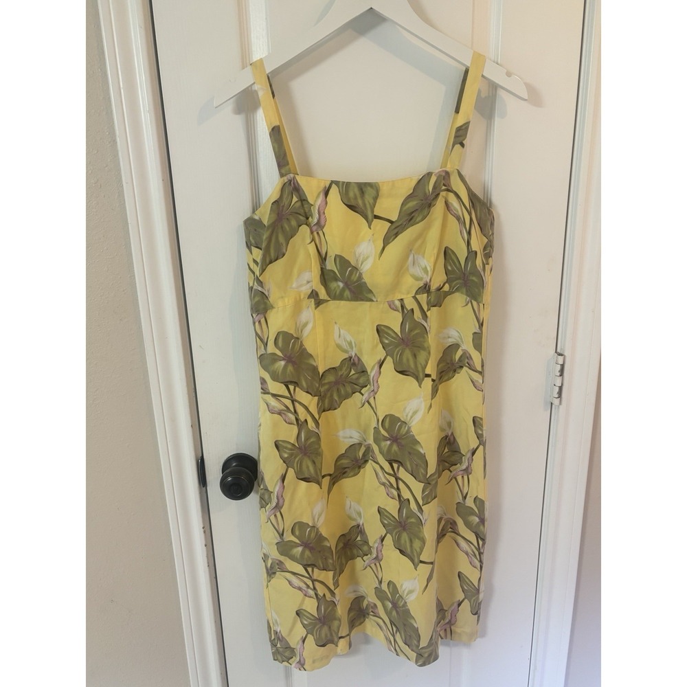 Vintage Pataloha Patagonia Hawaiian Dress Womens Size 10 Floral Tencel Lyocell